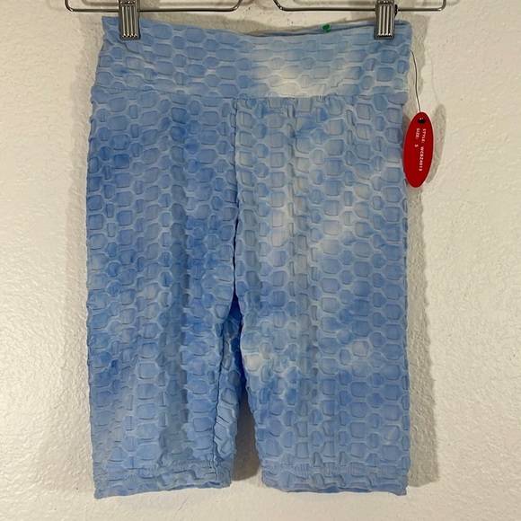 HOT KISS “Cheeky” booty enhancer Stretchy Ruched Butt Biker Shorts New Small - Picture 1 of 3